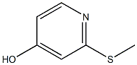 2-(methylsulfanyl)pyridin-4-ol 结构式