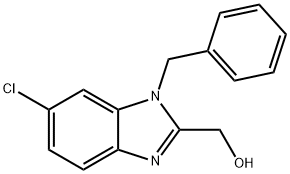 (1-benzyl-6-chloro-1H-1,3-benzodiazol-2-yl)methanol 结构式