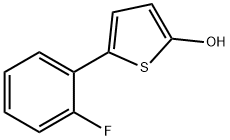 2-Hydroxy-5-(2-fluorophenyl)thiophene 结构式