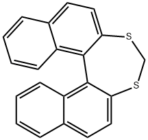 2,2'-(Methylenebisthio)-1,1'-binaphthalene 结构式