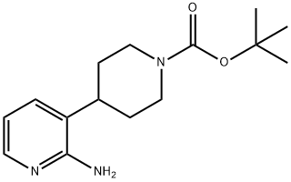 TERT-BUTYL4-(2-AMINOPYRIDIN-3-YL)PIPERIDINE-1-CARBOXYLATE 结构式