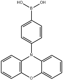 (4-(10H-phenoxazin-10-yl)phenyl)boronic acid 结构式