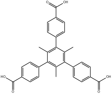 1,3,5-三甲基-2,4,6-三(4-羧基苯基)苯 结构式