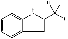 2-（三叔甲基）-2,3-二氢-1H-吲哚 结构式