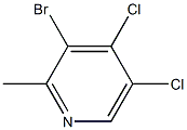 3-溴-4,5-二氯-2-甲基吡啶 结构式
