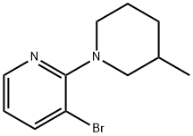 3-Bromo-2-(3-methylpiperidin-1-yl)pyridine 结构式