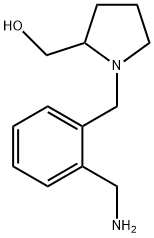 (1-{[2-(氨基甲基)苯基]甲基}吡咯烷-2-基)甲醇 结构式