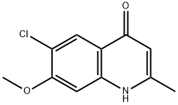 6-chloro-7-methoxy-2-methylquinolin-4(1H)-one 结构式
