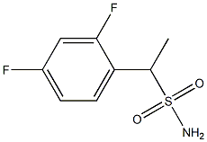 1-(2,4-二氟苯基)乙烷-1-磺酰胺 结构式