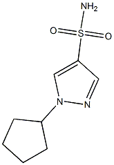 1-环戊基-1H-吡唑-4-磺酰胺 结构式