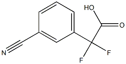 2-(3-氰基苯基)-2,2-二氟乙酸 结构式