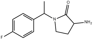 3-胺-1-[1-(4-氟苯基)乙基]吡咯烷-2-酮 结构式