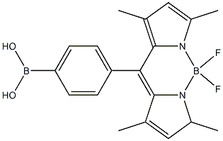 4,4-二氟-8(4'-二羟硼苯基)-1,3,5,7-四甲基-4-BORA-3A,4A-DIAZA-S-INDACENE 结构式