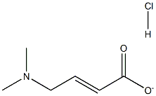 (E)-4二甲胺巴豆酸乙酯盐酸盐 结构式