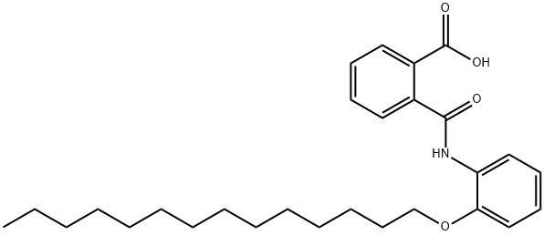 2-[[[2-(Tetradecyl)phenyl]amino]carbonyl]benzoic acid 结构式