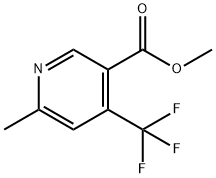 6-甲基-4-三氟甲基烟酸甲酯 结构式