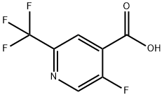 2-三氟甲基-5-氟异烟酸 结构式