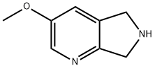 3-Methoxy-6,7-dihydro-5H-pyrrolo[3,4-b]pyridine 结构式