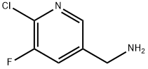 6-氯-5-氟吡啶-3-甲胺 结构式