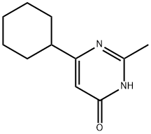 4-hydroxy-6-cyclohexyl-2-methylpyrimidine 结构式