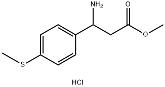 甲基 3-氨基-3-(4-(甲硫基)苯基)丙酯盐酸 结构式