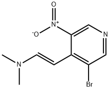 2-(3-Bromo-5-nitro-4-pyridinyl)-N,N-dimethylethenamine 结构式