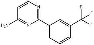4-Amino-2-(3-trifluoromethylphenyl)pyrimidine 结构式