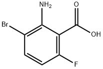 2-AMINO-3-BROMO-6-FLUOROBENZOIC ACID 结构式