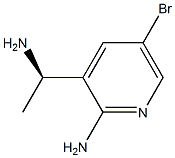 (R)-3-(1-aminoethyl)-5-bromopyridin-2-amine 结构式