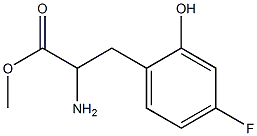 METHYL 2-AMINO-3-(4-FLUORO-2-HYDROXYPHENYL)PROPANOATE 结构式