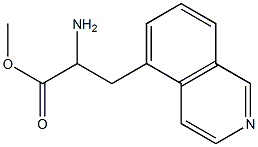 METHYL 2-AMINO-3-(5-ISOQUINOLYL)PROPANOATE 结构式