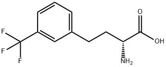 (2R)-2-AMINO-4-[3-(TRIFLUOROMETHYL)PHENYL]BUTANOIC ACID 结构式