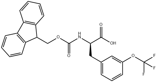 N-Fmoc-3-(trifluoromethoxy)-D-phenylalanine 结构式