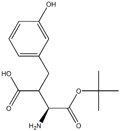 Boc-(S)-3-amino-2-(3-hydroxybenzyl)propanoicacid 结构式