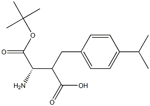 Boc-(S)-3-amino-2-(4-isopropylbenzyl)propanoicacid 结构式