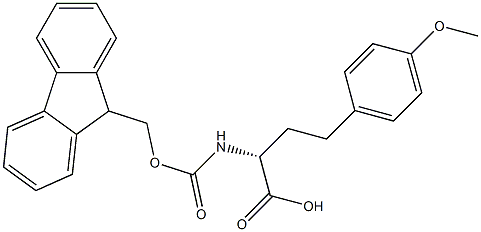 N-芴甲氧羰基-4-甲氧基-D-高苯丙氨酸 结构式