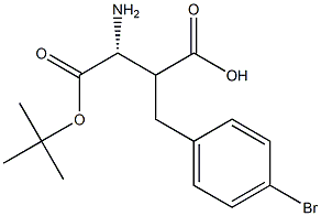 Boc-(R)-2-(4-bromobenzyl)-3-aminopropanoicacid 结构式