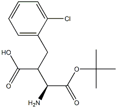 Boc-(S)-3-amino-2-(2-chlorobenzyl)propanoicacid 结构式