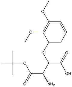 Boc-(S)-3-amino-2-(2,3-dimethoxybenzyl)propanoicacid 结构式