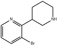 3-Bromo-2-(piperidin-3-yl)pyridine 结构式