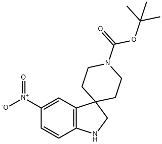 tert-butyl 5-nitrospiro[indoline-3,4'-piperidine]-1'-carboxylate 结构式