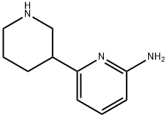 2-Amino-6-(piperidin-3-yl)pyridine 结构式