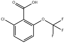 2-Chloro-6-trifluoromethoxy-benzoic acid 结构式