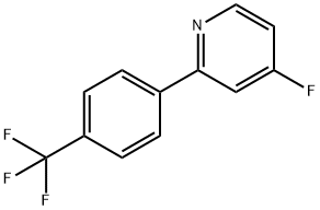 4-Fluoro-2-(4-trifluoromethylphenyl)pyridine 结构式
