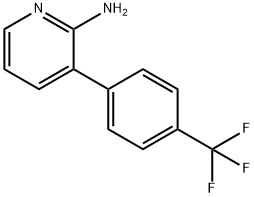 2-AMINO-3-(4-(TRIFLUOROMETHYL)PHENYL)PYRIDINE 结构式