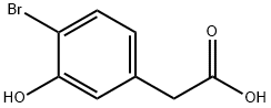 2-(4-bromo-3-hydroxyphenyl)acetic acid 结构式