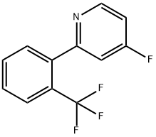 4-Fluoro-2-(2-trifluoromethylphenyl)pyridine 结构式