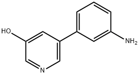 3-Hydroxy-5-(3-aminophenyl)pyridine 结构式