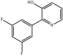3-Hydroxy-2-(3,5-difluorophenyl)pyridine 结构式