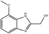 (7-甲氧基-1H-苯并[D]咪唑-2-基)甲醇 结构式